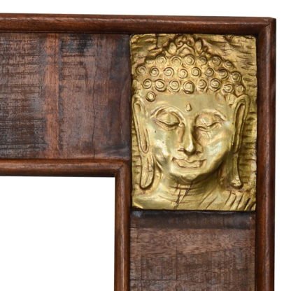 RzezbioneLustro Indyjskie Drewniany Akacja Buddha