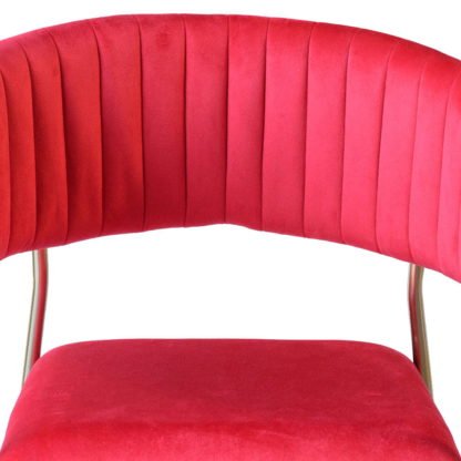 Krzesło Prakul czerwony aksamit