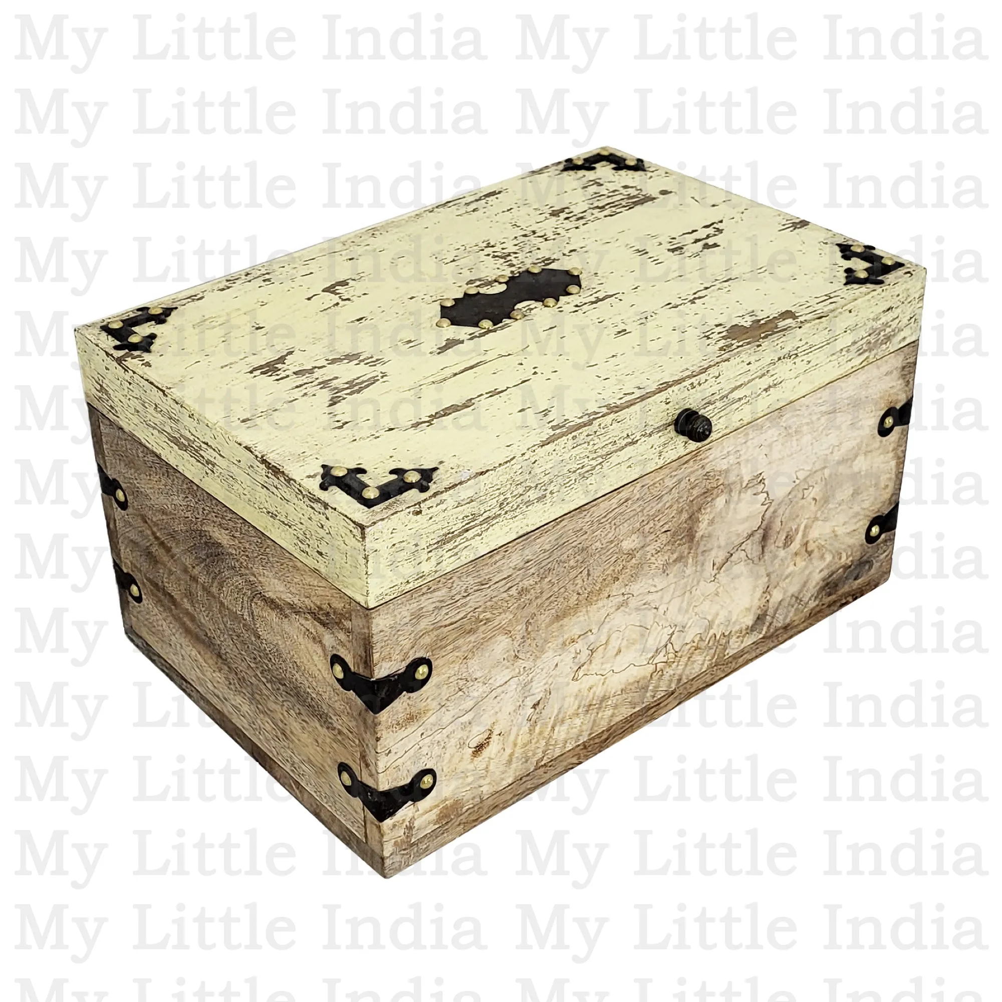 Balgopal Indyjska szkatułka z drewna mango