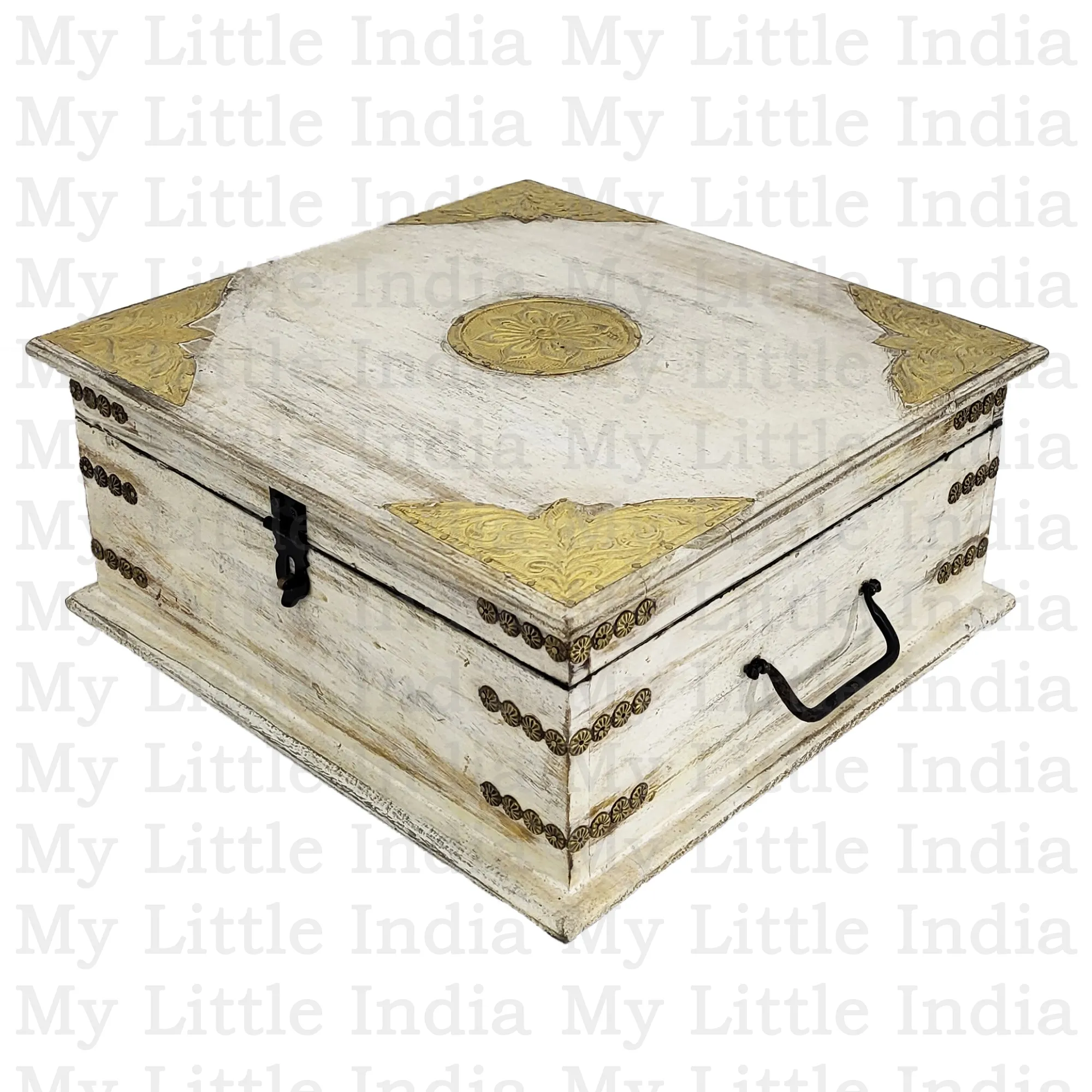 Chanakya Indyjska szkatułka z drewna mango