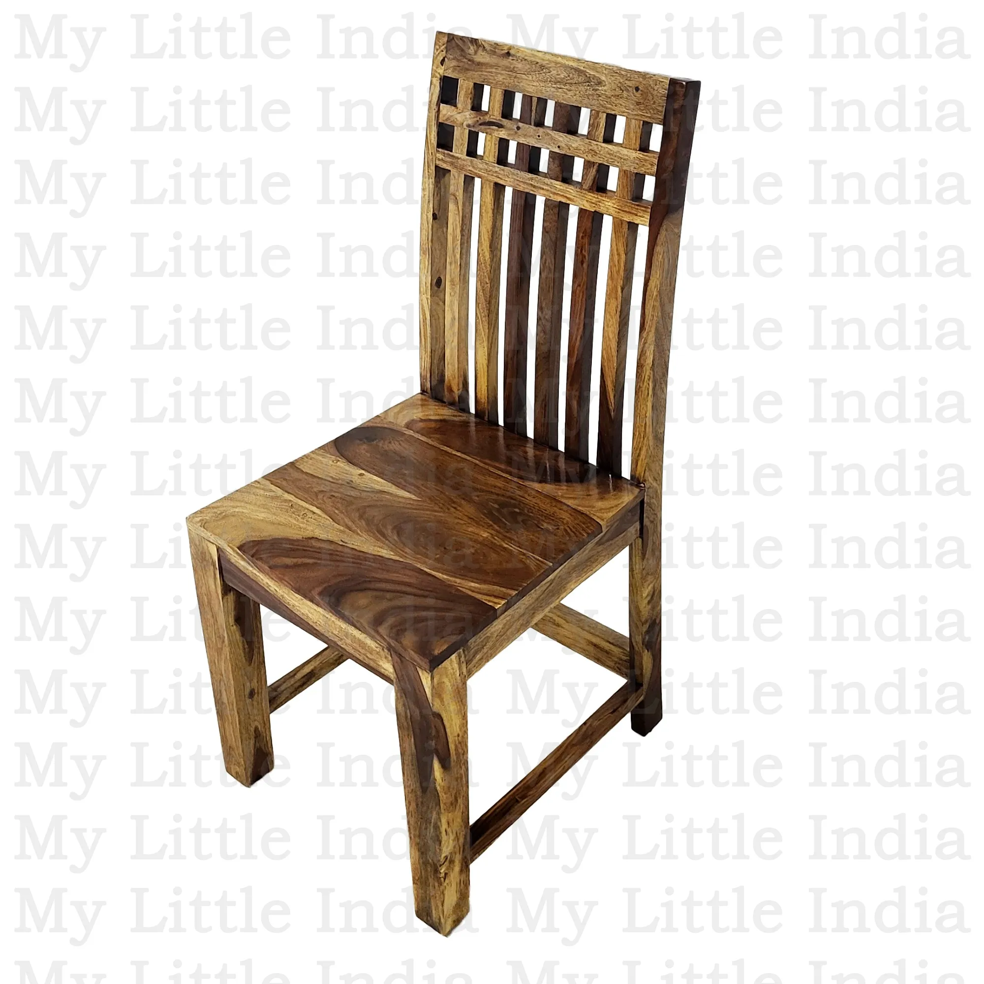 Hiresh Indyjskie krzesło z drewna palisander brązowe