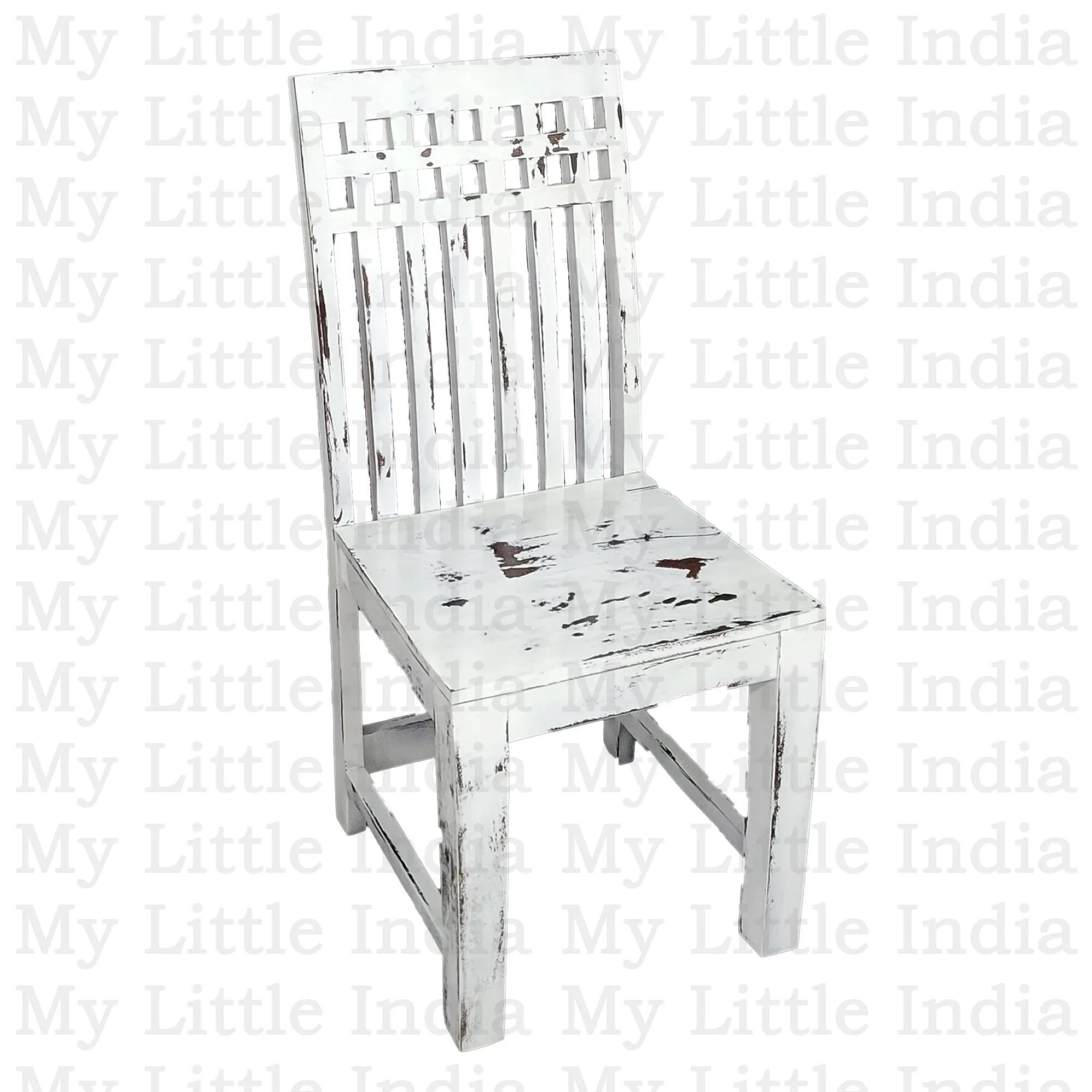 Hiresh Indyjskie krzesło z drewna palisander przecierane